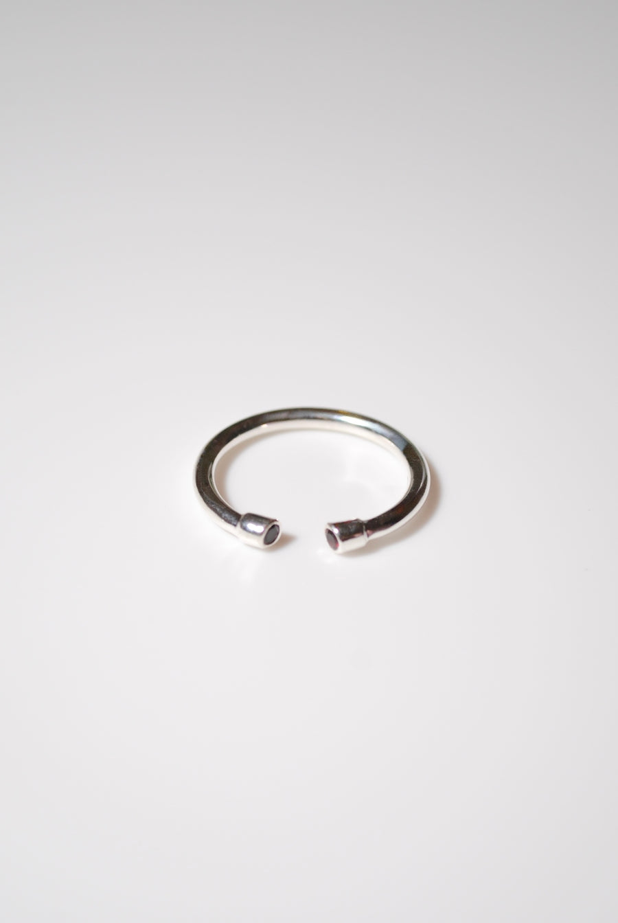 (ガーネット/silver) 2way milano ring