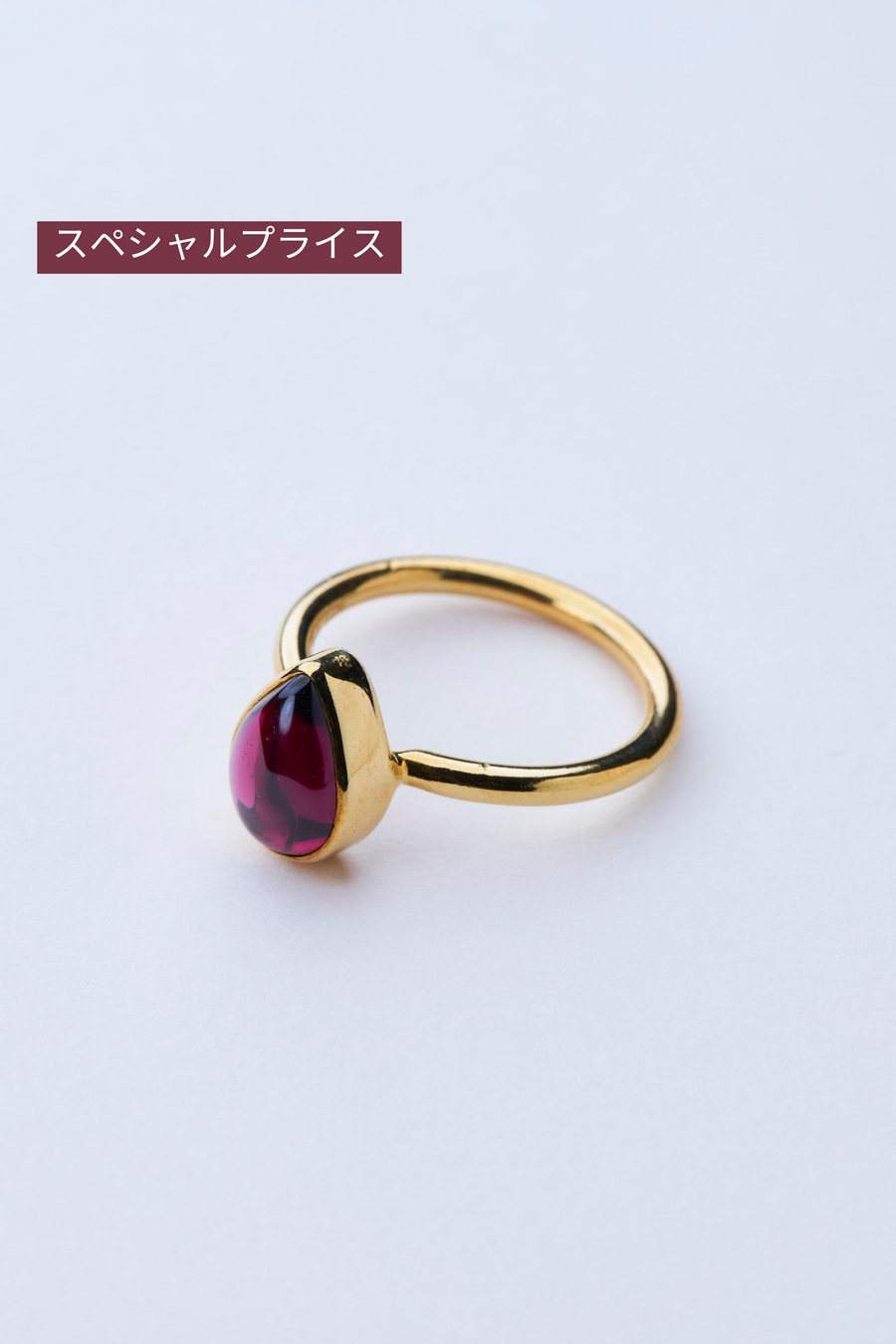 ガーネット(gold) small virgin drop ring