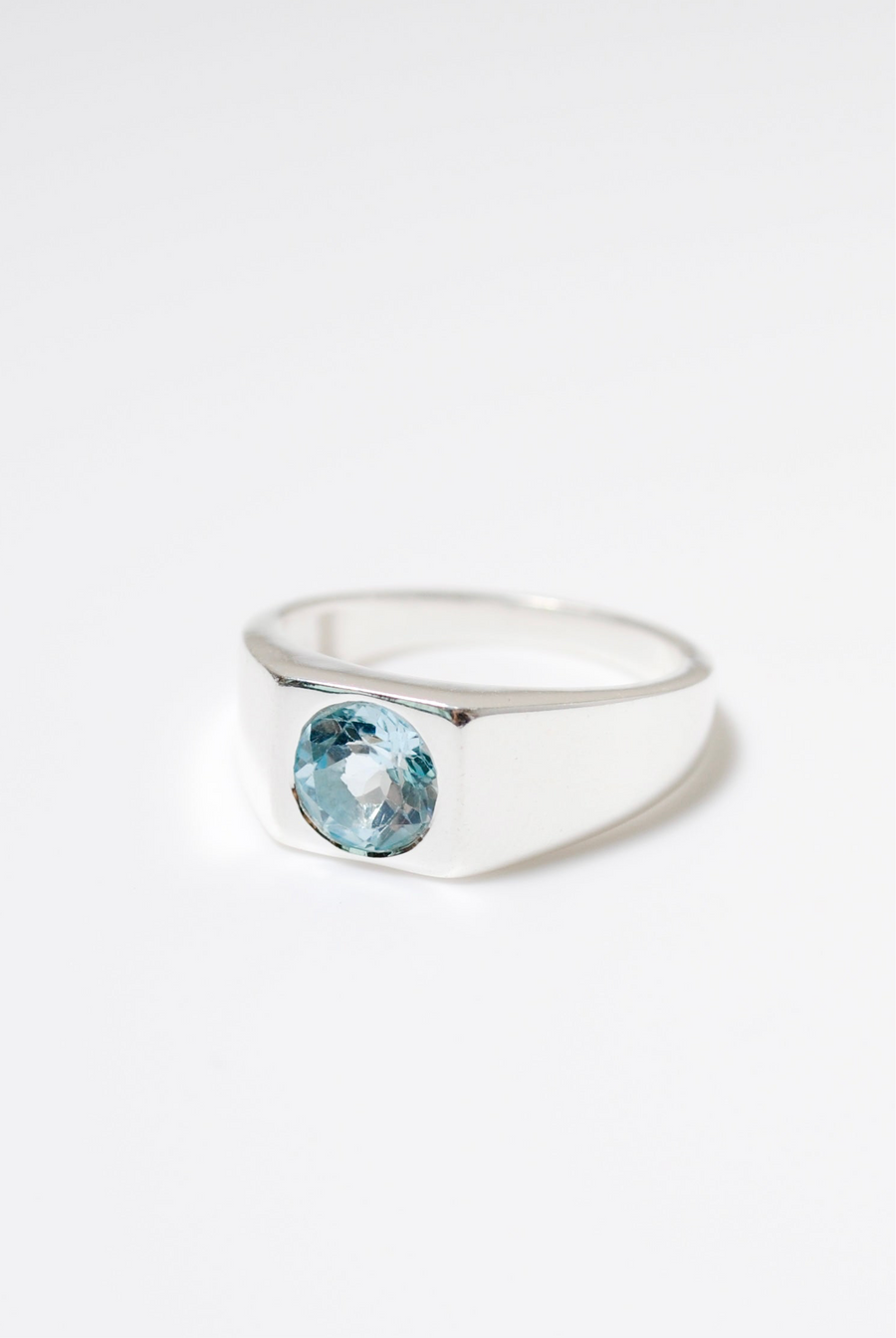 (ブルートパーズ/SILVER)pond ring