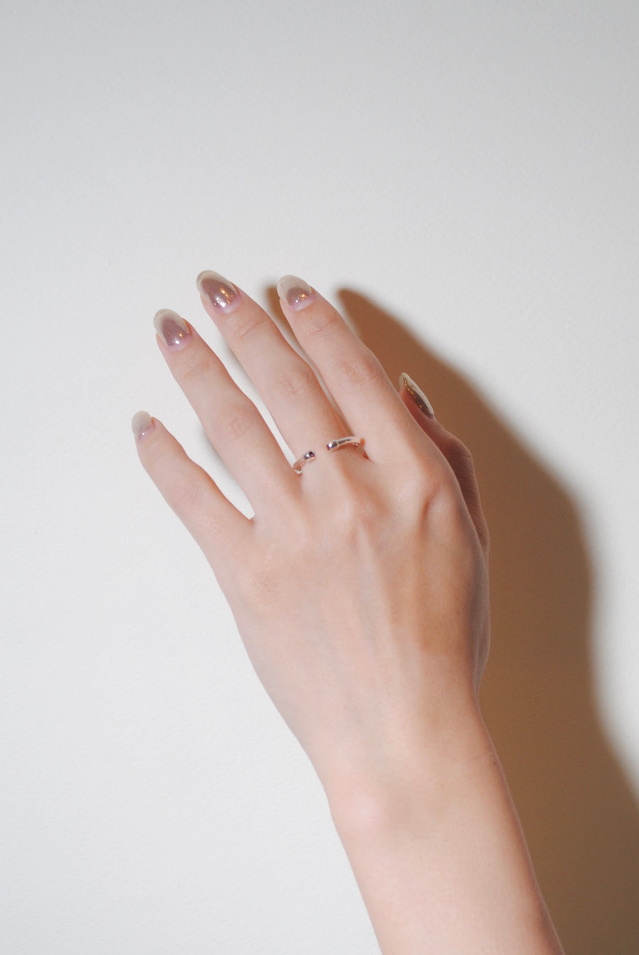 (ガーネット/silver) 2way milano ring