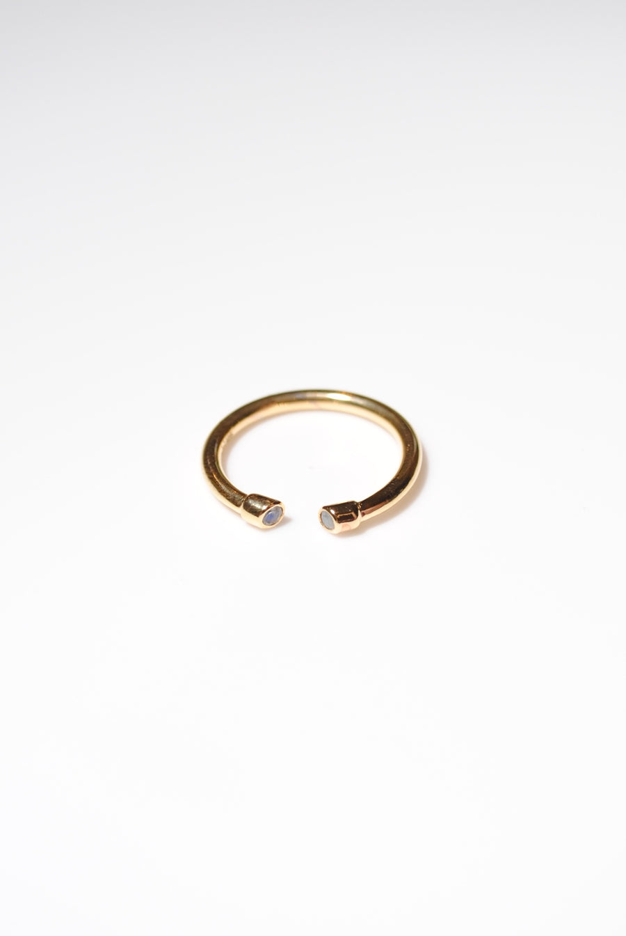 (レインボームーンストーン/gold) 2way milano ring