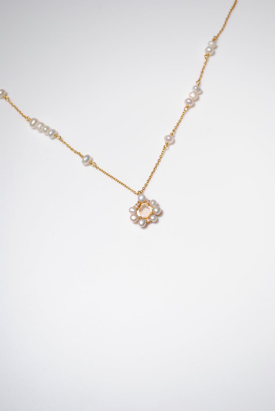 (ダイヤモンド/gold) snow flower necklace