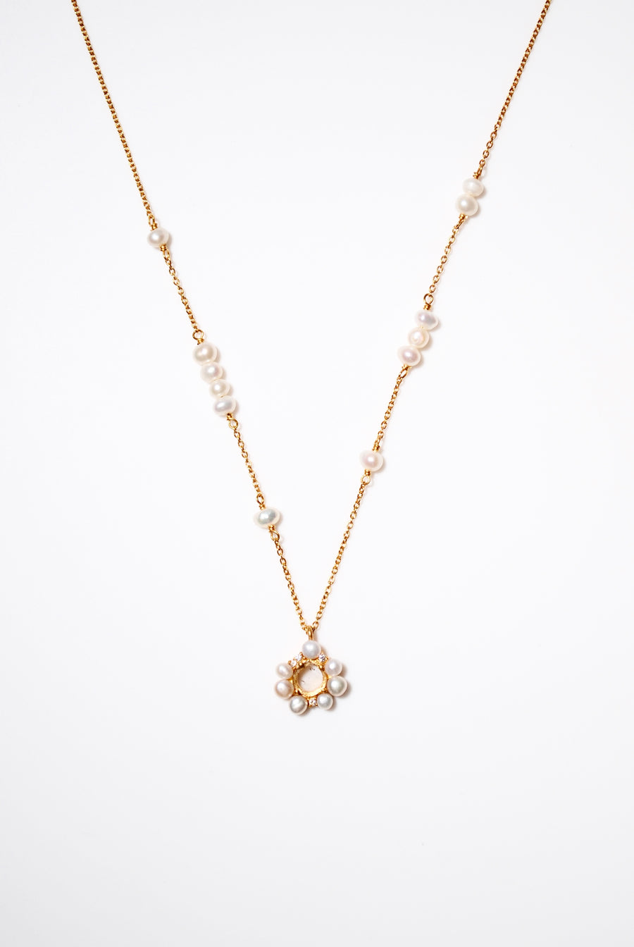 (ダイヤモンド/gold) snow flower necklace