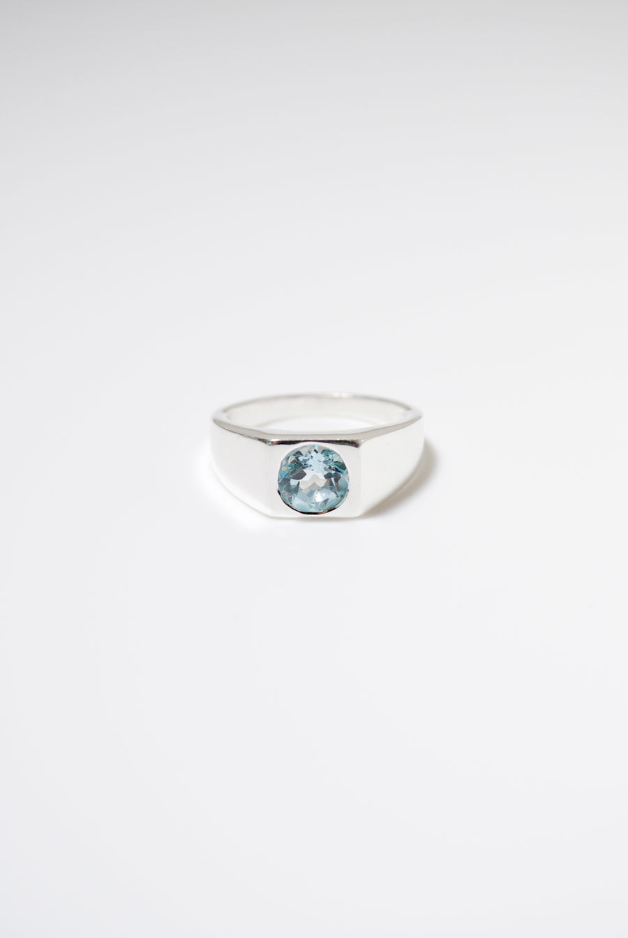 (ブルートパーズ/SILVER)pond ring