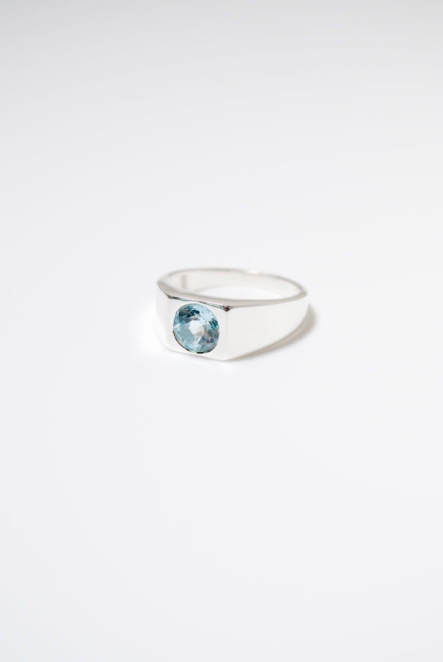 (ブルートパーズ/SILVER)pond ring