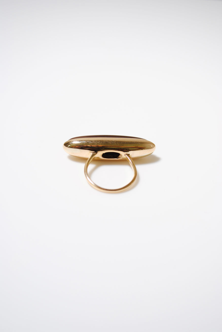 (タイガーアイ/GOLD)volume baguette ring