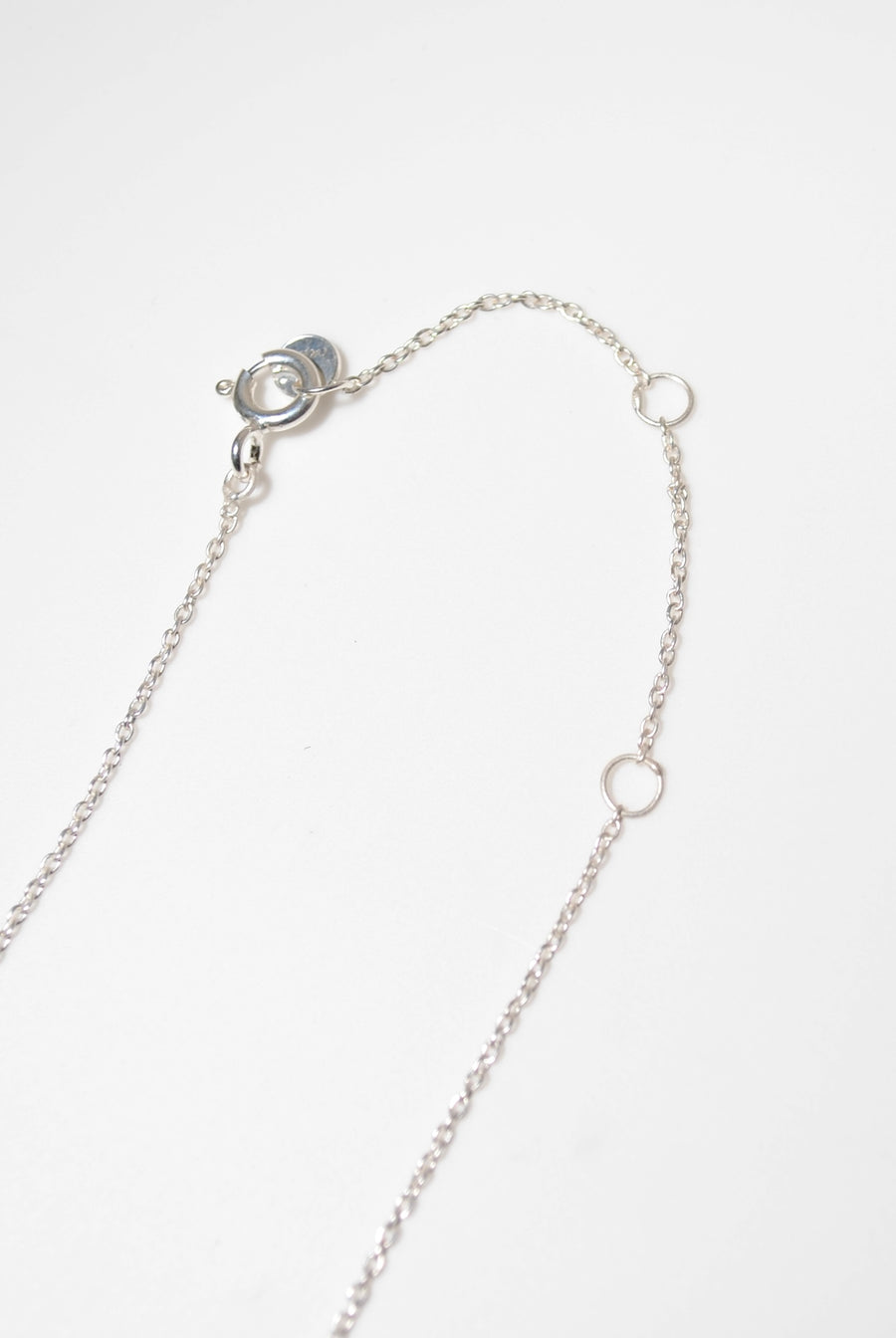 (ブラックオニキス/silver) frame pave necklace