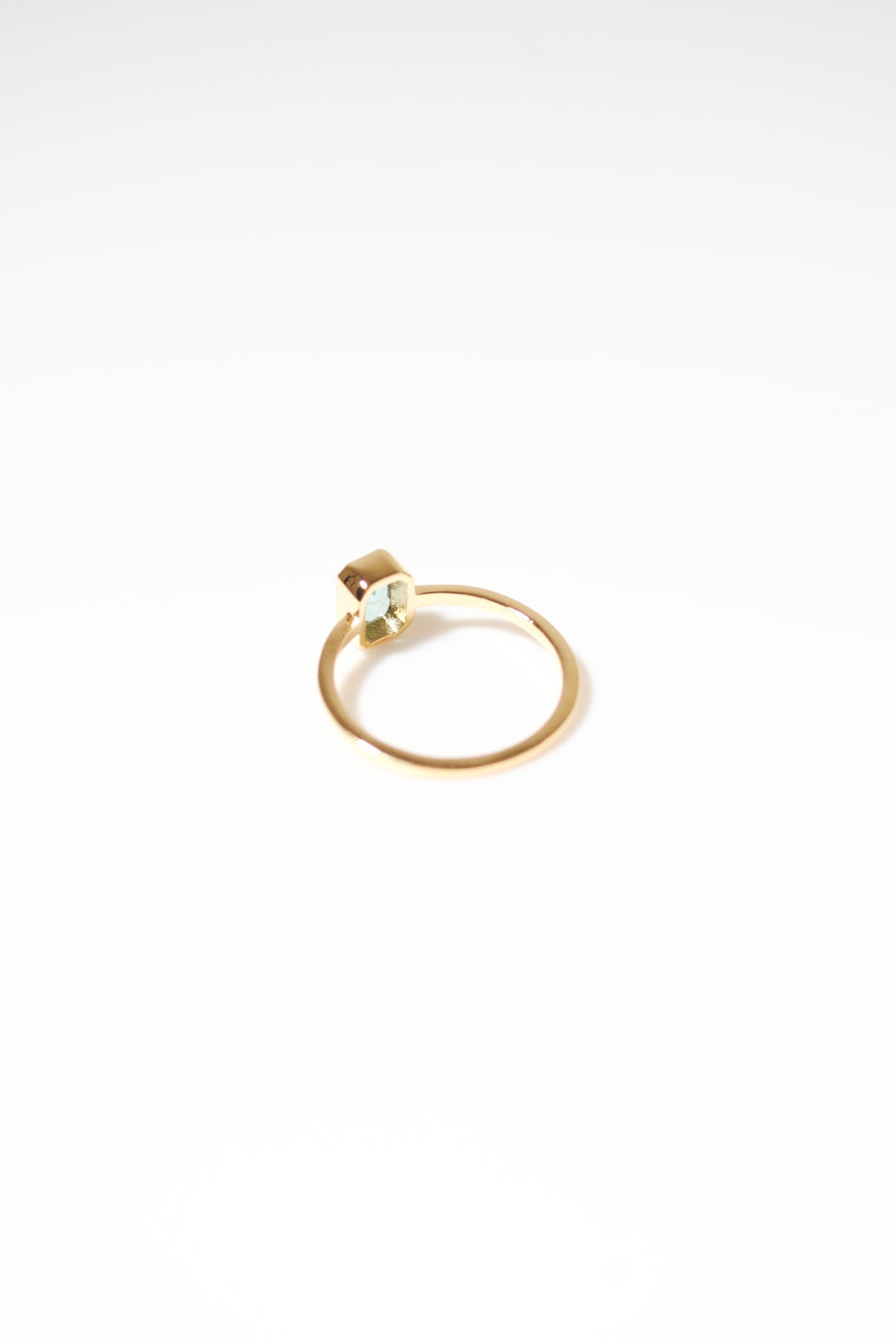 (ミントフローライト/gold) rect petit ring