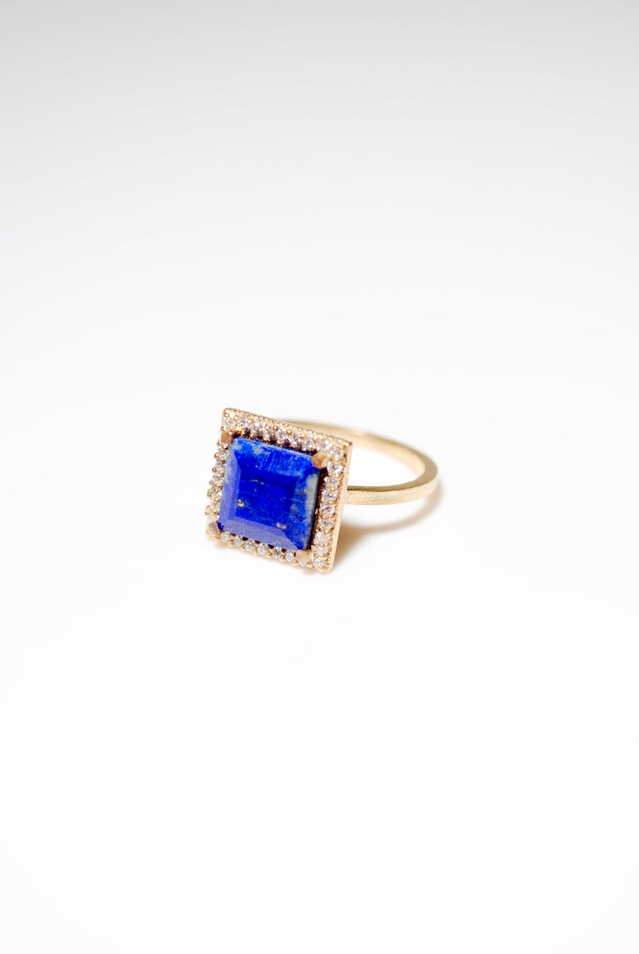 (ラピスラズリ/gold) frame pave ring