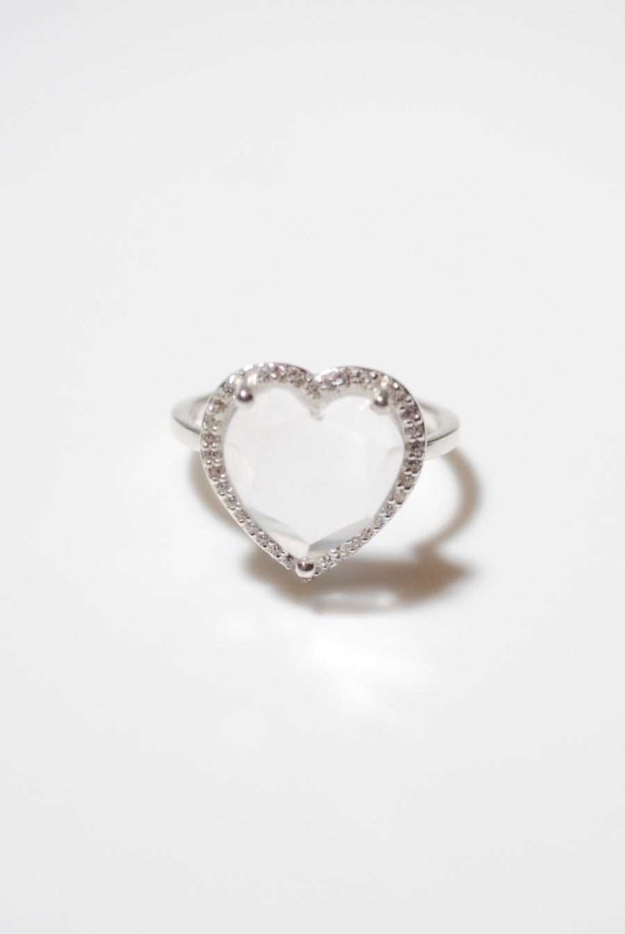 (クリスタル/silver) heart 4 u ring