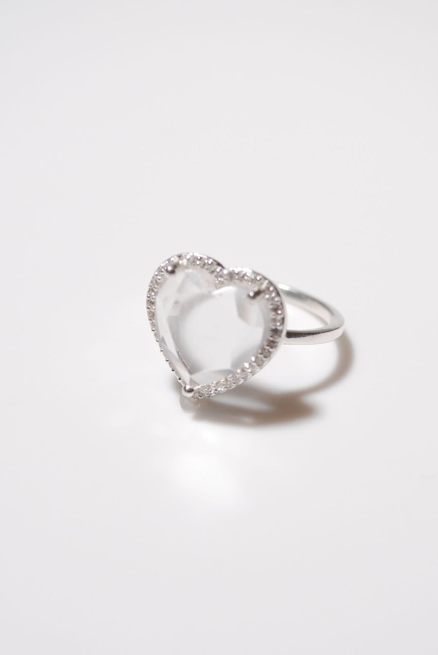 (クリスタル/silver) heart 4 u ring