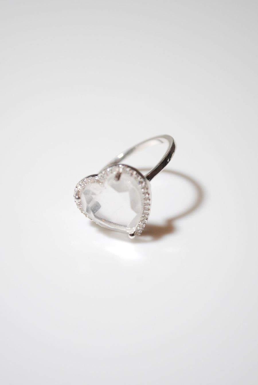 (クリスタル/silver) heart 4 u ring