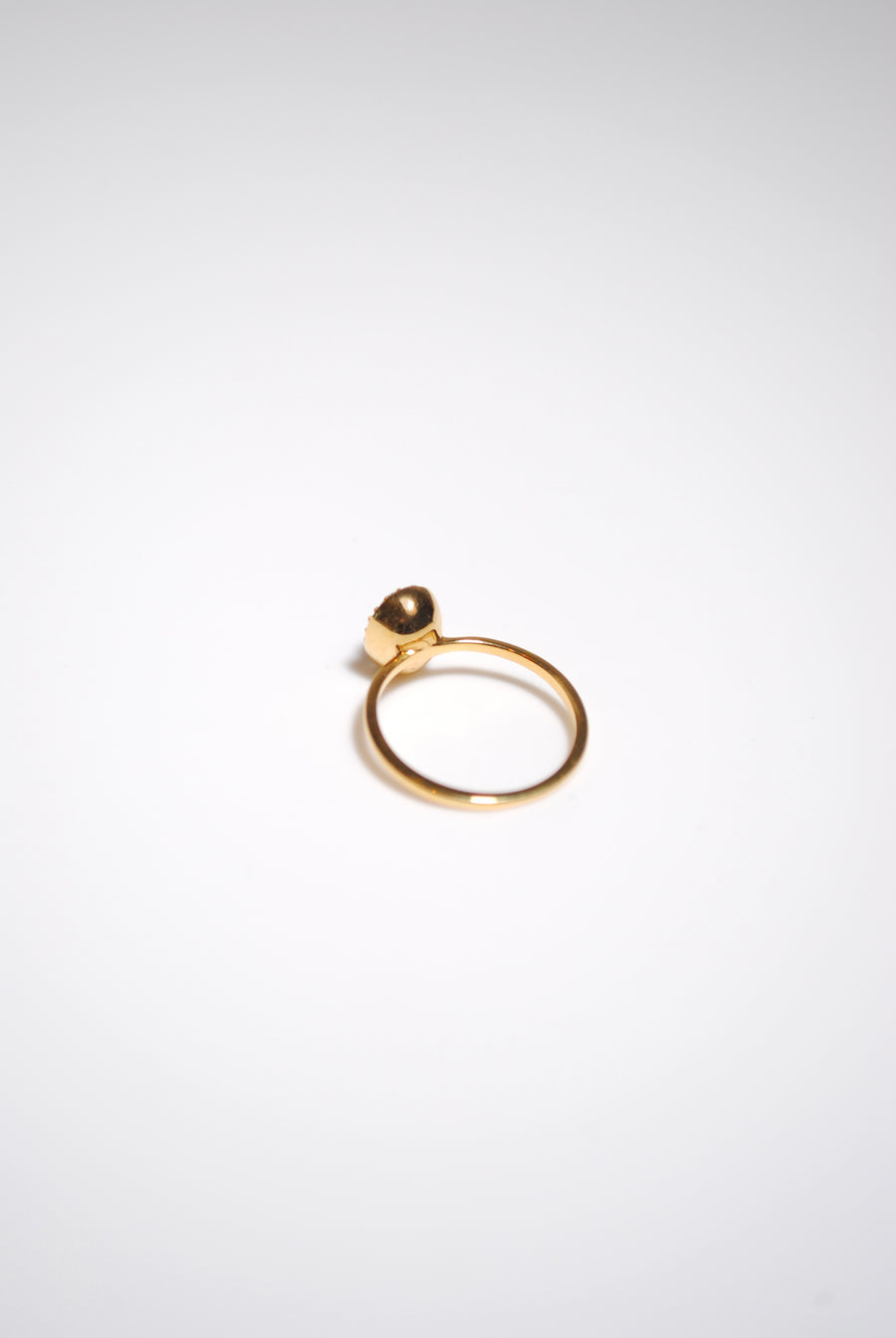 (プレナイト/gold) hemisphere bril oval ring