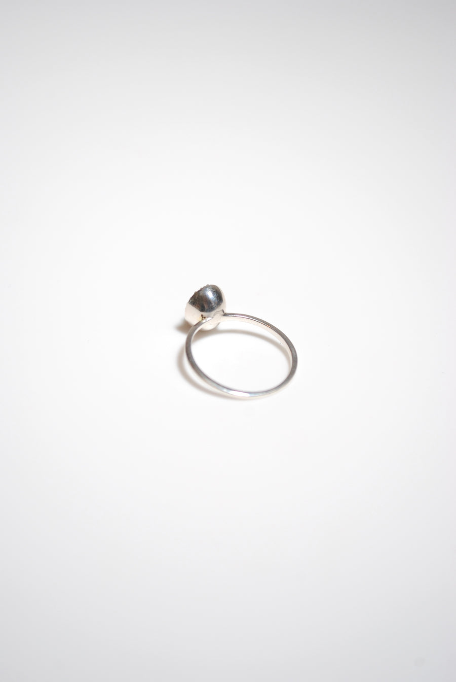 (ブラックシェーンオブシディアン/silver) hemisphere bril oval ring