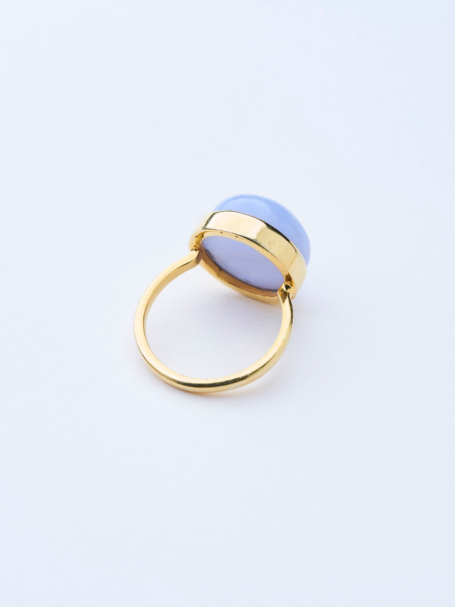 (ブルーレース/gold) moon walk ring