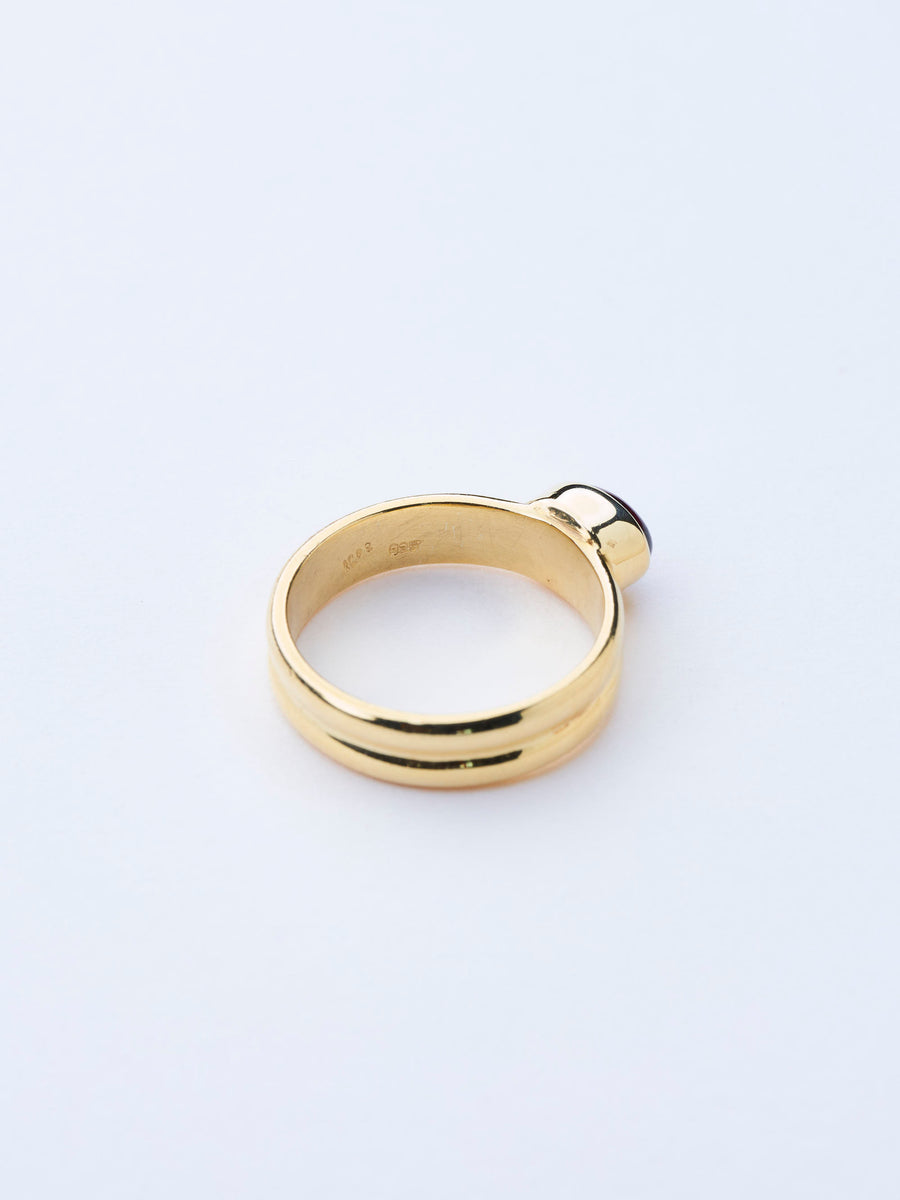 ガーネット(gold)：vintage dream oval  ring