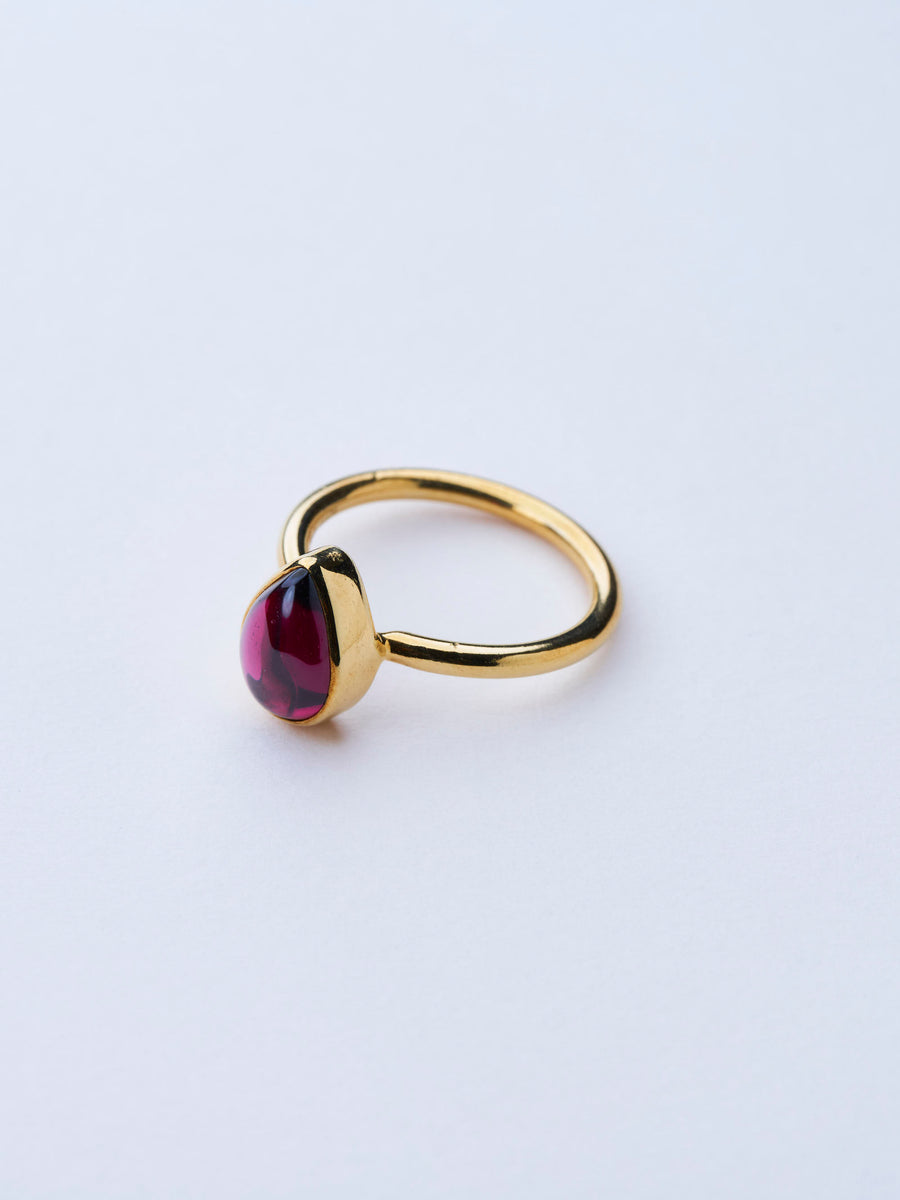 ガーネット(gold) small virgin drop ring