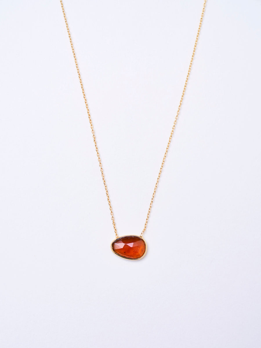 (Orange Garnet/Gold) THE islan necklace